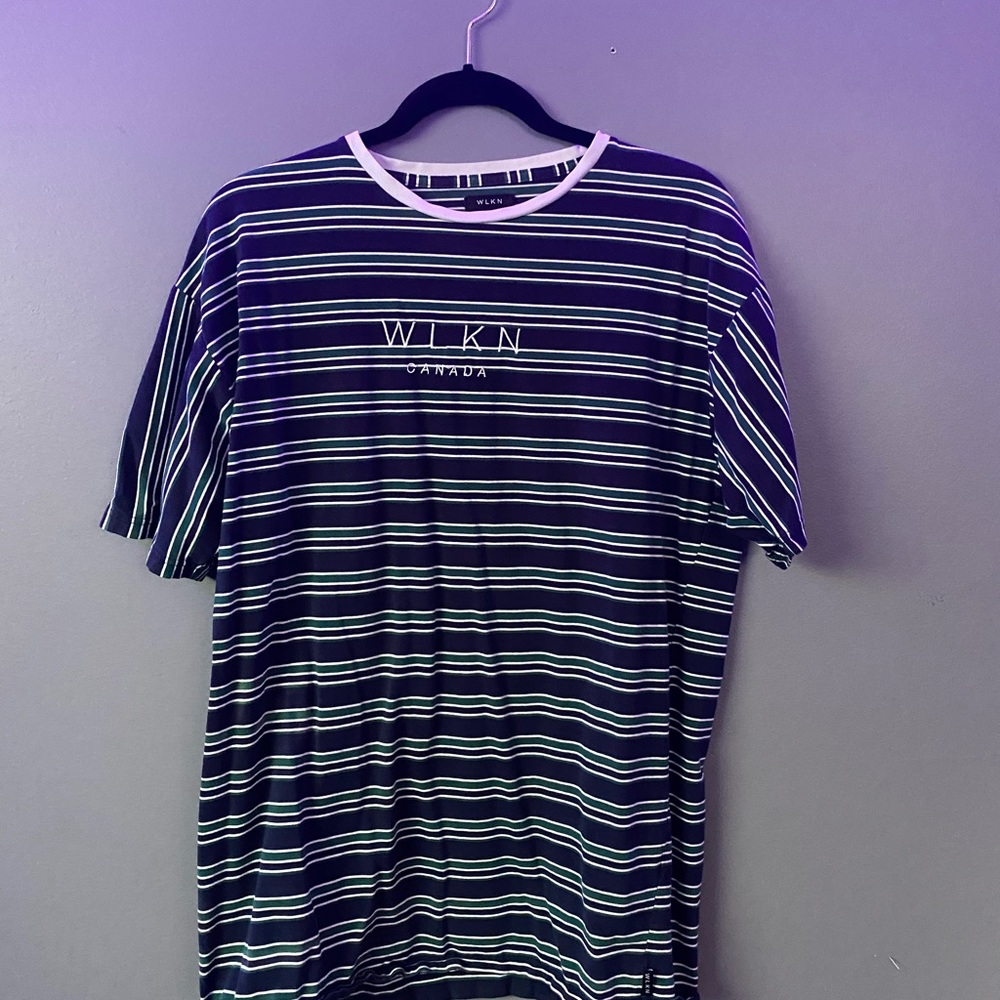 WLKN striped shirt